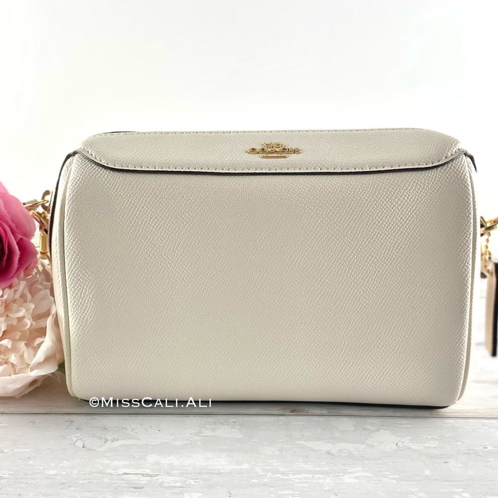 NWT COACH Bennett Crossbody Crossgrain Leather Bag - Chalk